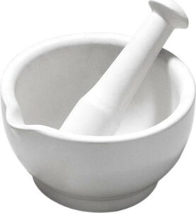 Bílý hmoždíř Premier Housewares Mortar and Pestle White Premier Housewares