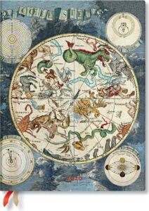 Modrý diář na rok 2020 v tvrdé vazbě Paperblanks Celestial Planisphere