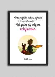 Obraz North Carolina Scandinavian Home Decors Little Prince Quote V4