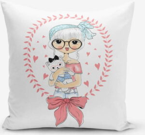 Povlak na polštář s příměsí bavlny Minimalist Cushion Covers Cat Lover