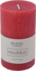 Červená svíčka Baltic Candles Rustic