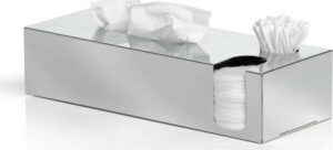 Lesklý nerezový box na hygienické potřeby Blomus Areo Blomus