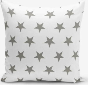 Povlak na polštář s příměsí bavlny Minimalist Cushion Covers Grey Star