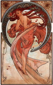 Reprodukce obrazu Alfons Mucha - Dance