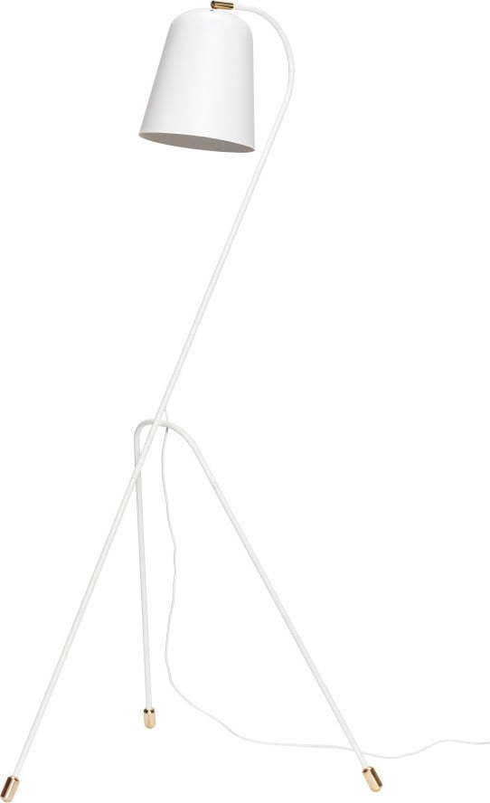 Bílá volně stojící lampa Hübsch Floor Lamp