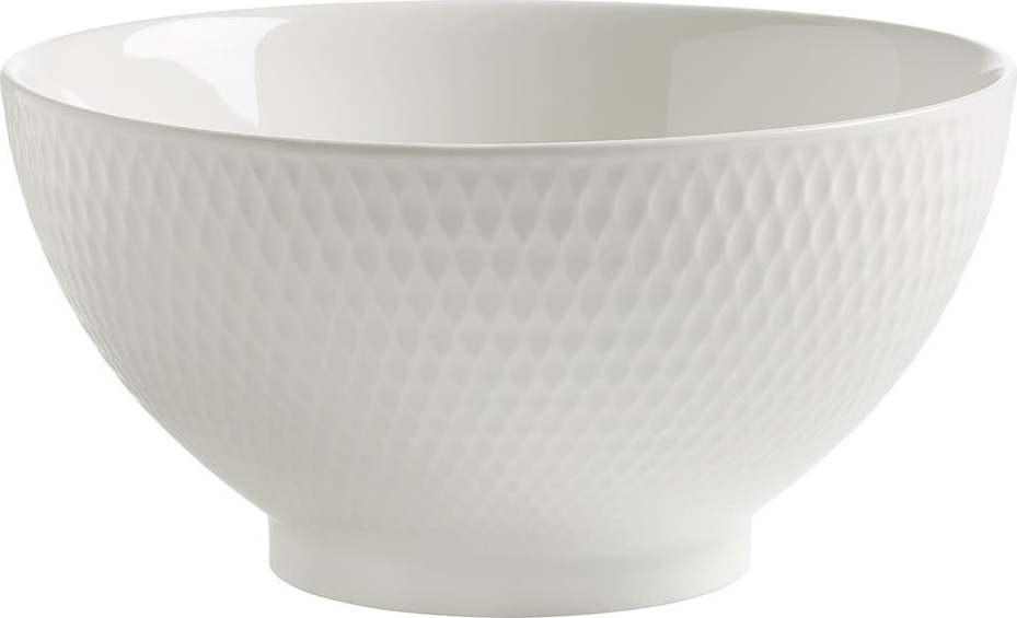 Bílá porcelánová miska Maxwell & Williams Diamonds