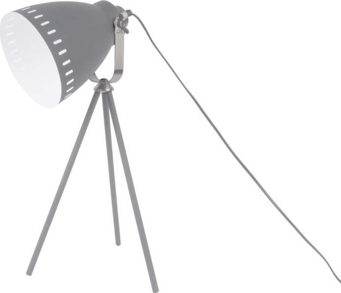 Šedá stolní lampa Leitmotiv Tristar Leitmotiv