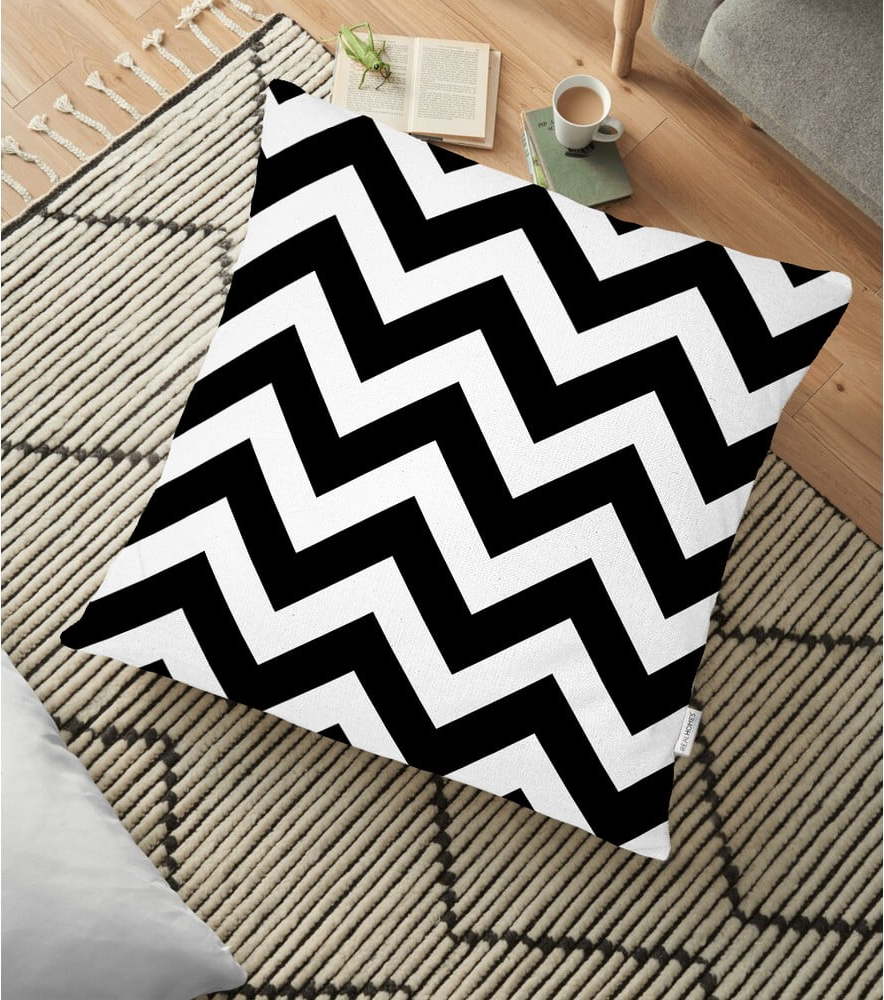 Povlak na polštář s příměsí bavlny Minimalist Cushion Covers Scribble