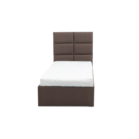 Čalouněná postel TORES s matrací rozměr 90x200 cm Kakao Taštičková matrace Signal-nabytek