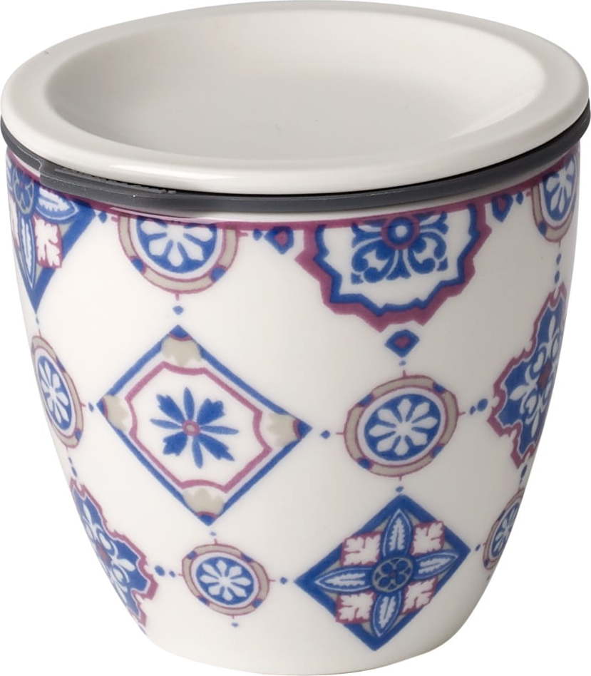 Modro-bílá porcelánová dóza na potraviny Villeroy & Boch Like To Go