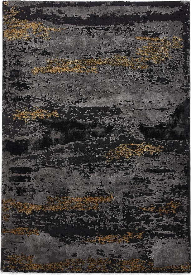 Černý/ve zlaté barvě koberec 170x120 cm Craft - Think Rugs Think Rugs