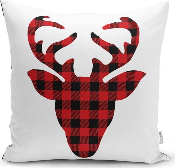 Vánoční povlak na polštář Minimalist Cushion Covers Christmas Reindeer