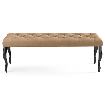 Lavice CHESTERFIELD 100x40 cm Tmavě béžová Signal-nabytek