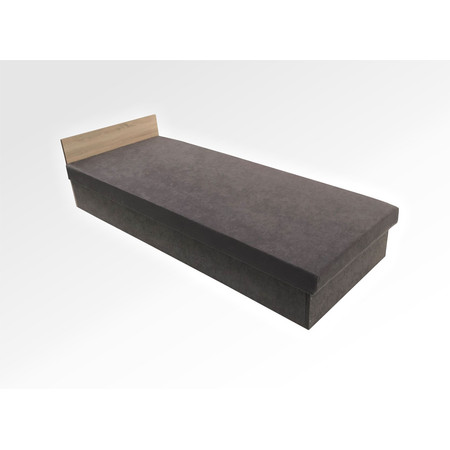 Válenda Chrisi B90 - 90x200 cm Tkanina 68 Panty vpravo Dub sonoma Graja