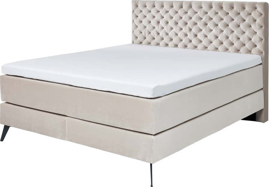 Béžová boxspring postel 160x200 cm La Maison – Meise Möbel Meise Möbel