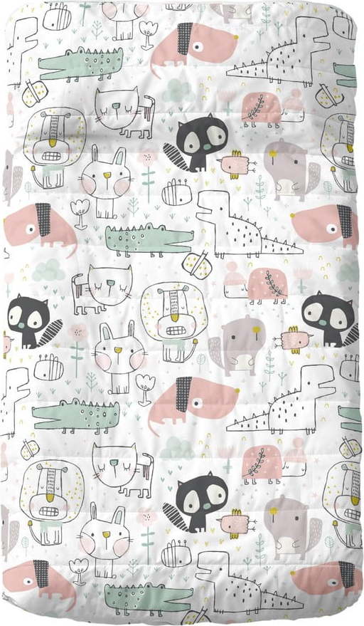 Bavlněný dětský přehoz 130x100 cm Best buddies – Moshi Moshi Moshi Moshi