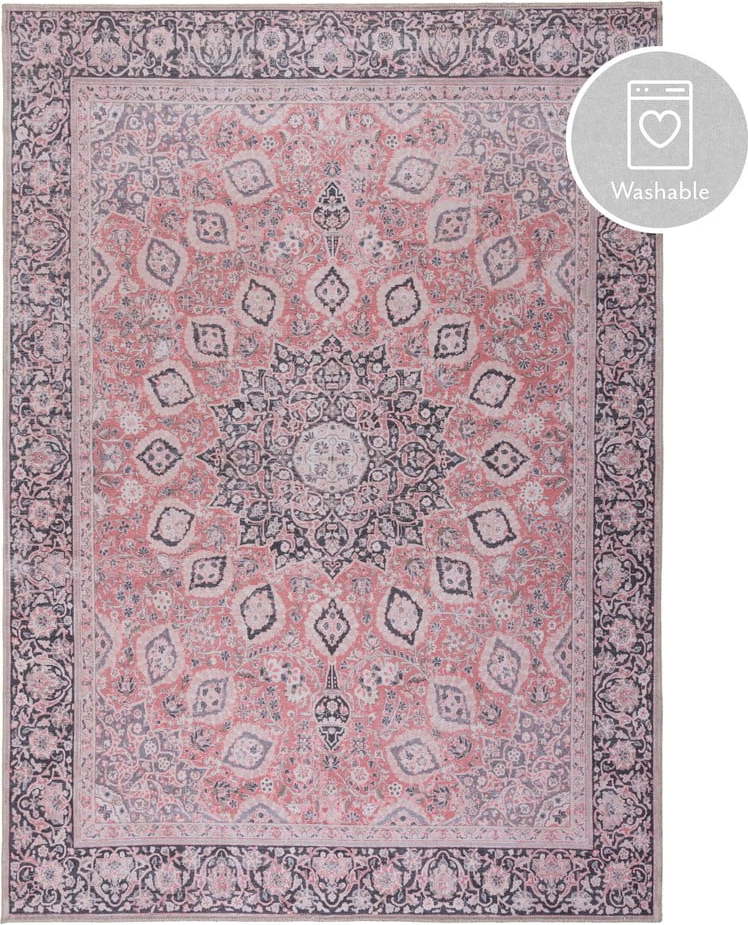 Růžový pratelný koberec 80x150 cm FOLD Somerton – Flair Rugs Flair Rugs