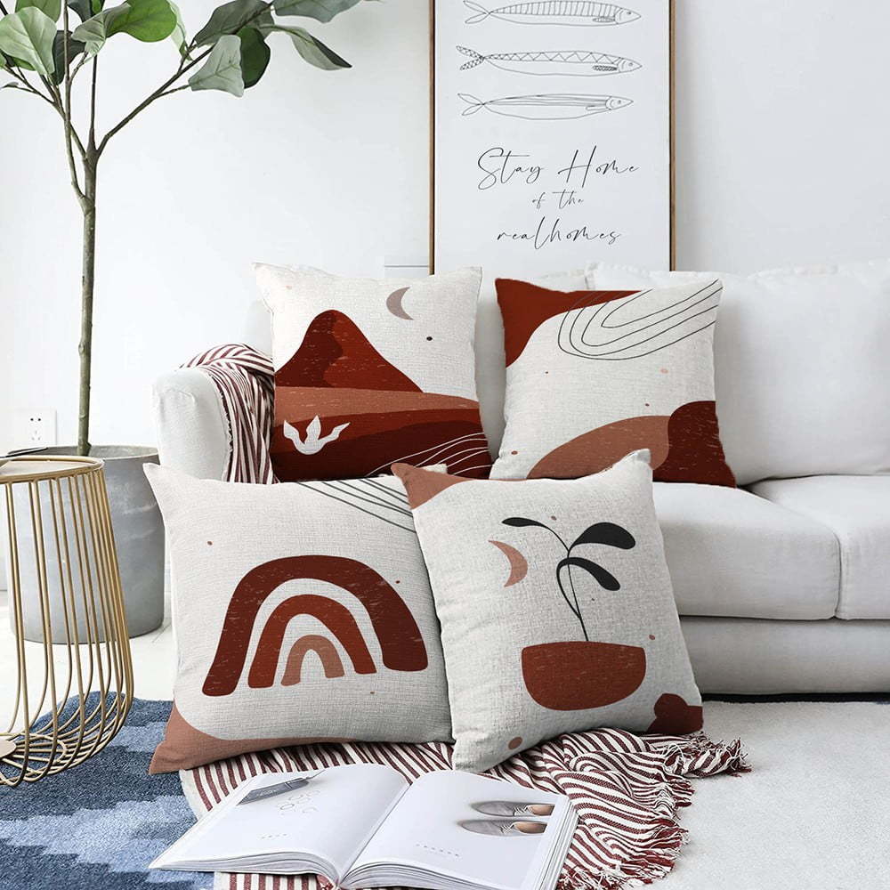 Sada 4 povlaků na polštáře Minimalist Cushion Covers Egypt