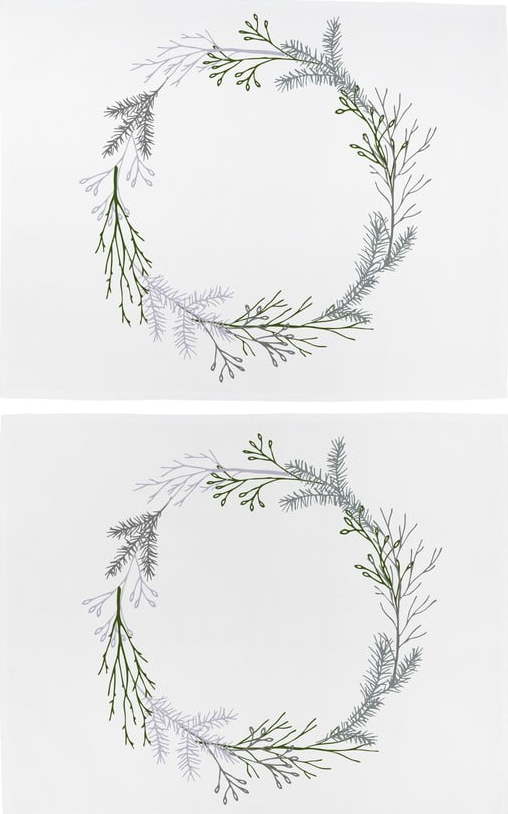 Látková prostírání v sadě 2 ks 35x45 cm Christmas Twigs – Butter Kings Butter Kings