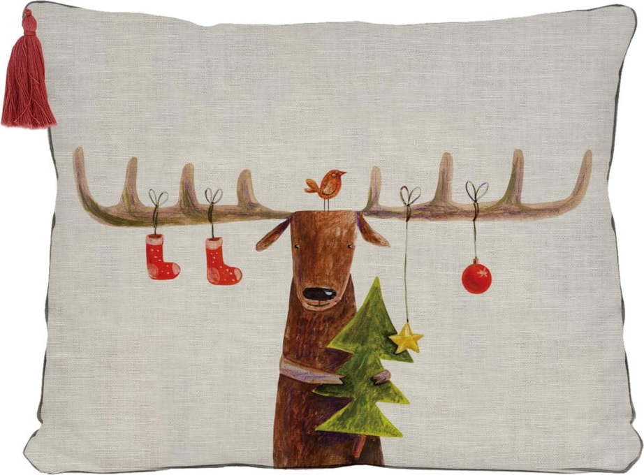 Vánoční dekorační polštář 35x50 cm Reindeer - Little Nice Things Little Nice Things