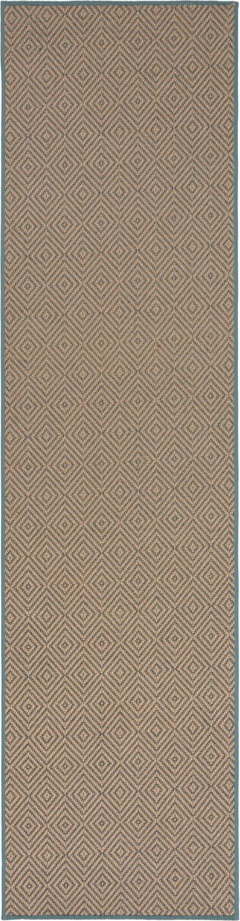 Jutový běhoun na schody v modro-přírodní barvě 60x600 cm Diamond – Flair Rugs Flair Rugs