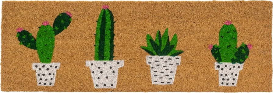 Rohožka z kokosového vlákna 25x75 cm Cactus – Casa Selección Casa Selección