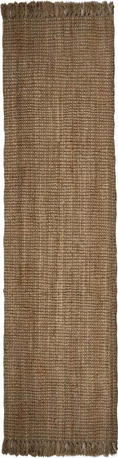 Ručně tkaný jutový běhoun v přírodní barvě 60x150 cm Jute Boucle – Flair Rugs Flair Rugs